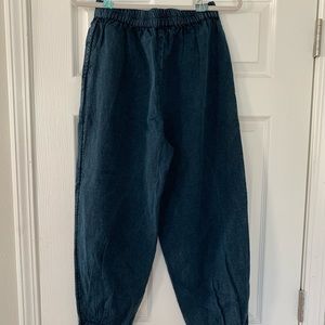 UO denim parachute pants